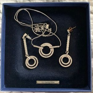 Swarovski earrings and necklace set